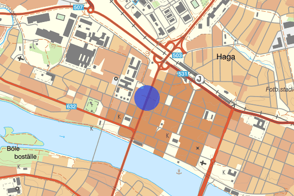 Västra Esplanaden 06 februari 13.21, Trafikolycka, Umeå