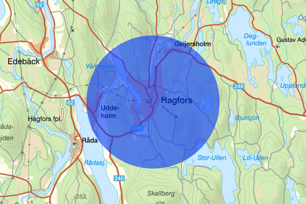 Hagfors 06 februari 20.46, Trafikolycka, Hagfors