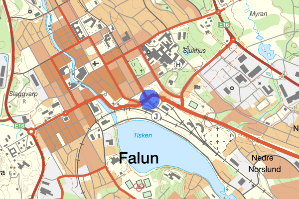 Korsnäsvägen 09 februari 13.44, Trafikolycka, Falun