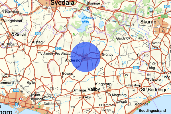 Anderslöv 12 februari 01.07, Stöld, försök, Trelleborg