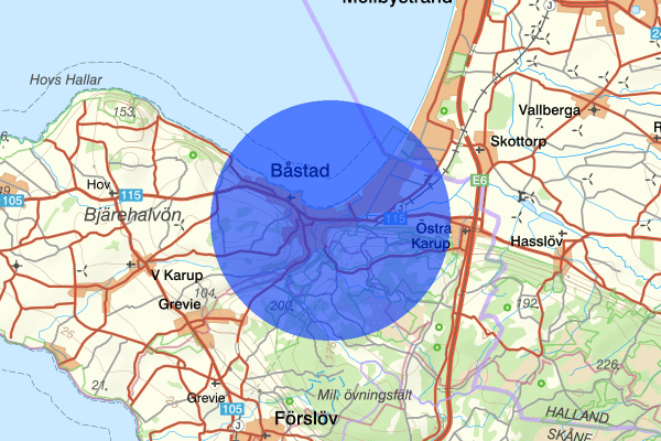 Båstad 13 februari 14.55, Trafikolycka, Båstad