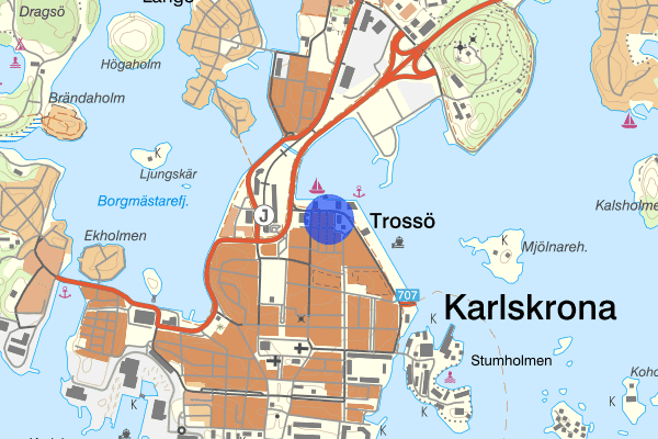 Skeppsbrokajen 13 februari 20.26, Brand, Karlskrona