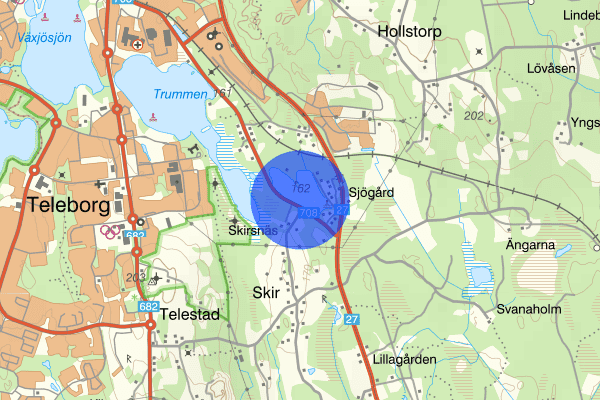 Tingsrydsvägen 14 februari 23.28, Rattfylleri, Växjö