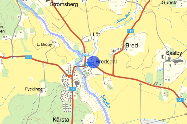 Bred Bredsdal 14 februari 12.44, Brand, Uppsala