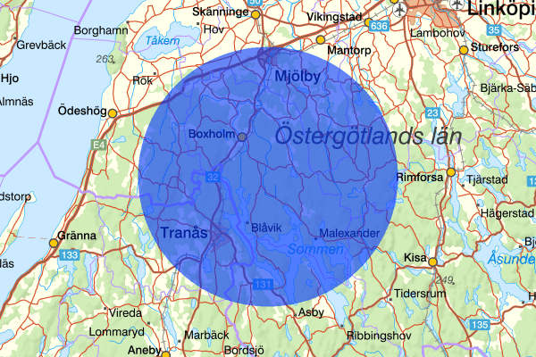 14 februari 14.44, Trafikolycka, Boxholm