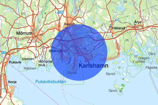 Karlshamn 14 februari 14.59, Trafikolycka, Karlshamn