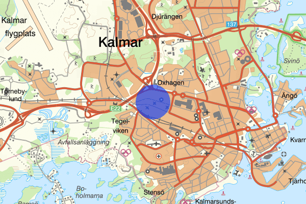 Verkstadsgatan 15 februari 22.25, Rattfylleri, Kalmar