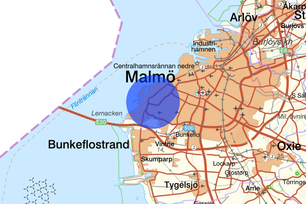 Limhamn 15 februari 00.40, Rån, Malmö