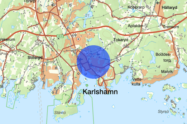 Dalgången 15 februari 22.47, Misshandel, Karlshamn