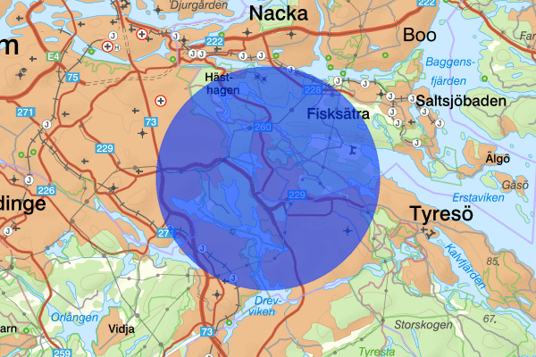 Älta 16 februari 01.23, Rattfylleri, Nacka