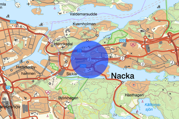 Nacka 18 februari 22.33, Skottlossning, Nacka