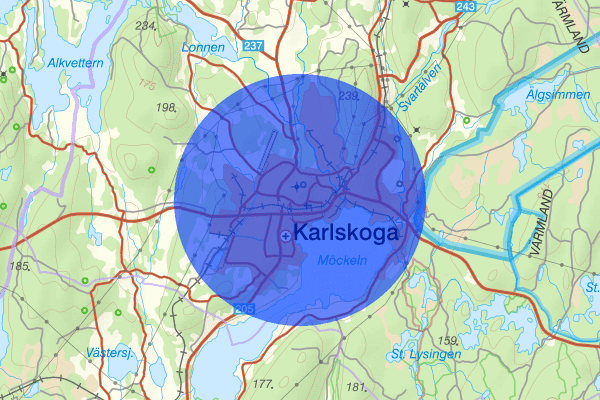 Karlskoga 21 februari 11.26, Trafikolycka, Karlskoga