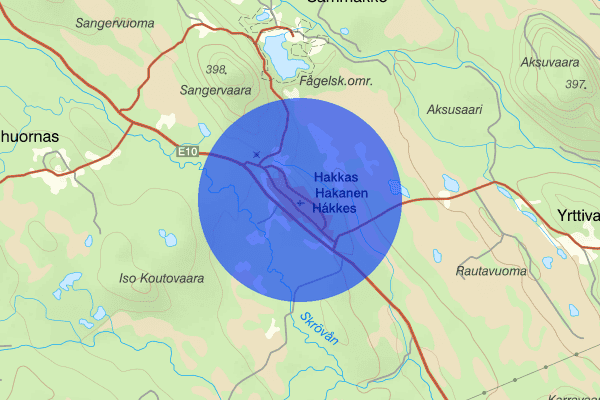 Hakkas 21 februari 21.00, Trafikolycka, vilt, Gällivare