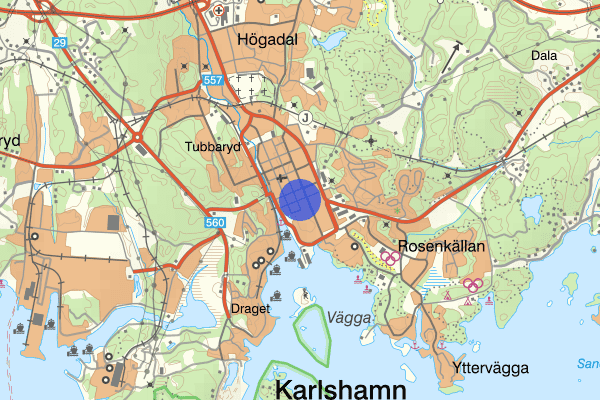 Ronnebygatan 23 februari 02.18, Misshandel, Karlshamn