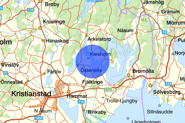 Oppmannasjön 24 februari 03.23, Stöld/inbrott, Kristianstad