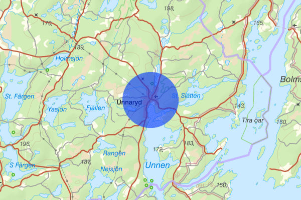 Unnaryd 24 februari 07.00, Sammanfattning kväll och natt, Hallands län