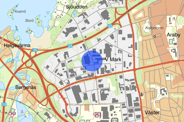 Ljungadalsgatan 25 februari 17.47, Trafikolycka, Växjö