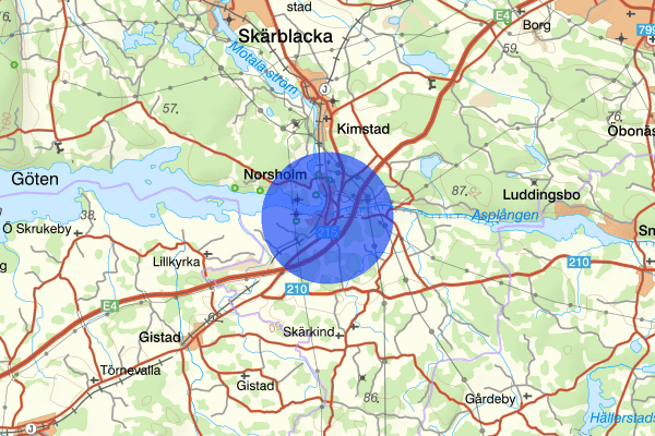 Norsholm 26 februari 18.21, Trafikolycka, Norrköping