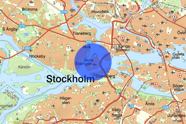 Stora Essingen 27 februari 00.43, Larm Inbrott, Stockholm