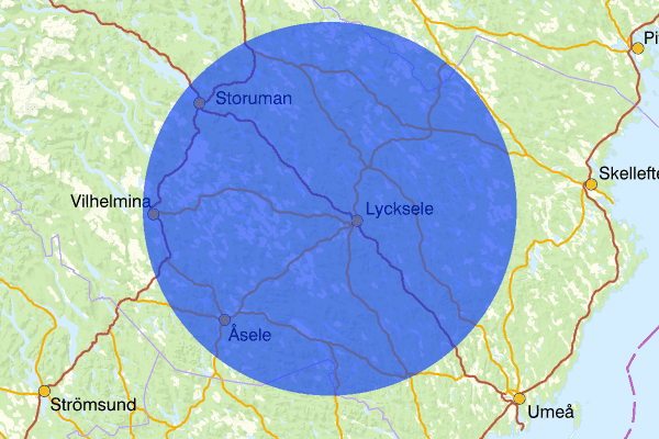 04 mars 16.58, Trafikolycka, Lycksele