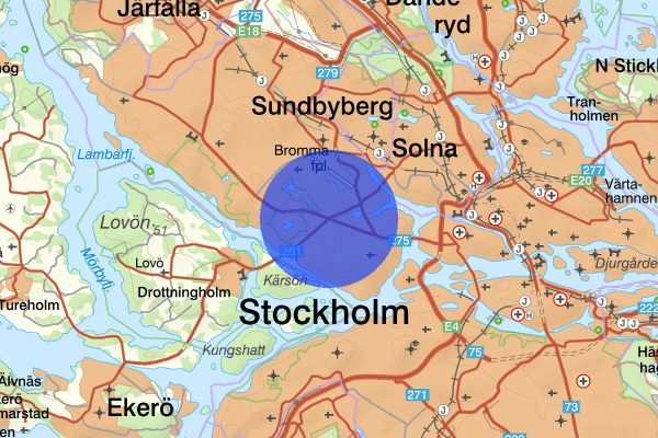 Bromma 06 mars 03.53, Larm Inbrott, Stockholm