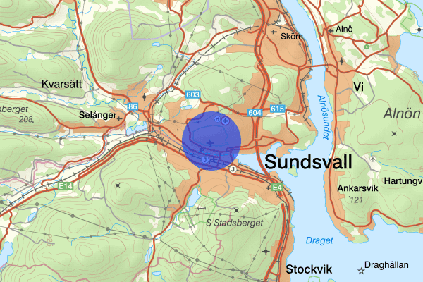 Norrmalm 07 mars 12.15, Skadegörelse, Sundsvall