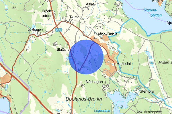 Håbo-Tibblevägen 07 mars 16.50, Trafikolycka, personskada, Upplands-bro