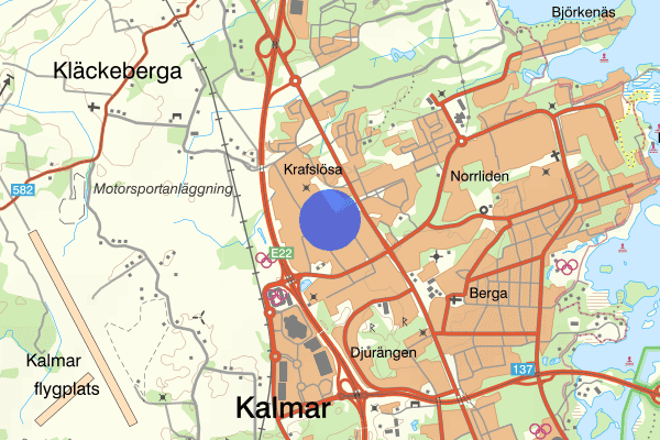 Amerikavägen 08 mars 14.15, Trafikolycka, Kalmar