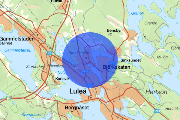 Porsön 10 mars 13.27, Trafikbrott, Luleå