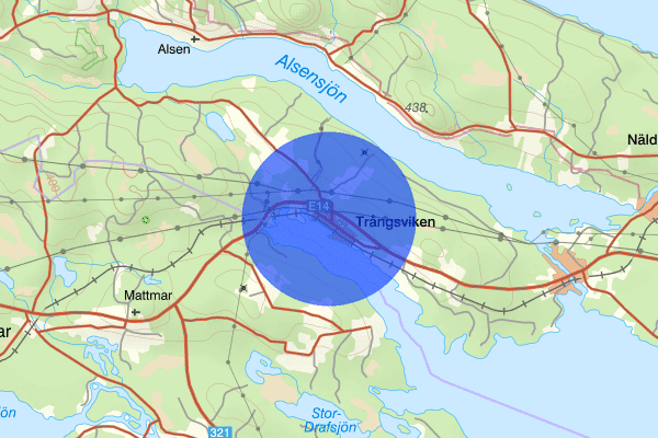 Trångsviken 10 mars 17.26, Trafikhinder, Krokom