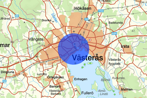 Vasastaden 11 mars 14.02, Brand, Västerås