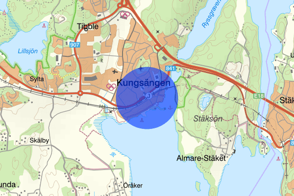 Kungsängen 12 mars 17.21, Farligt föremål, misstänkt, Upplands-bro