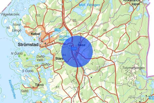 Skee 13 mars 11.15, Trafikolycka, personskada, Strömstad