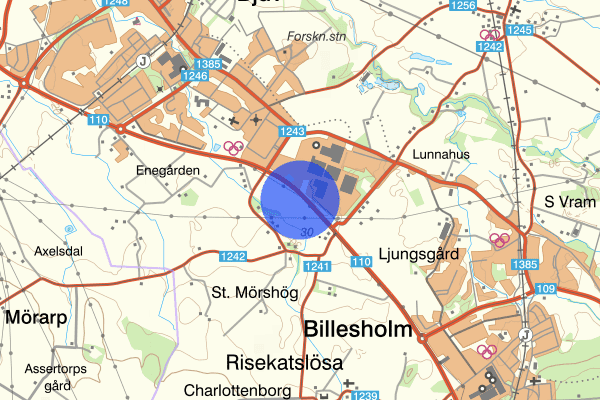 Tjutebrovägen 13 mars 12.44, Trafikolycka, Bjuv