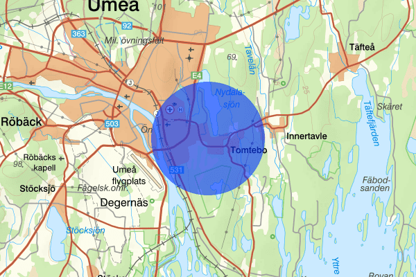 Tomtebo 13 mars 14.52, Arbetsplatsolycka, Umeå