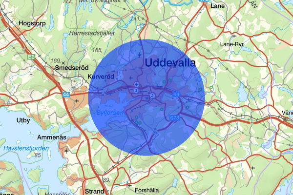 Uddevalla 13 mars 20.31, Trafikolycka, Uddevalla