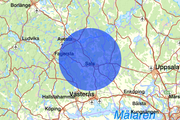 14 mars 13.21, Trafikolycka, personskada, Sala