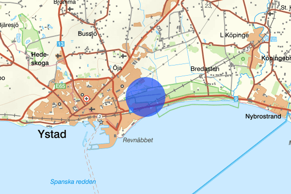 Militärvägen 15 mars 04.57, Olovlig körning, Ystad