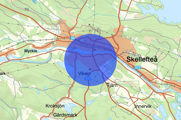Sörböle 15 mars 07.27, Sammanfattning natt, Västerbottens län