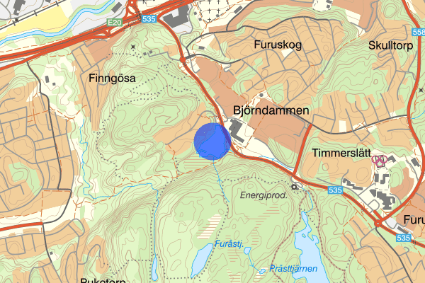 Björndammen 15 mars 08.56, Farligt föremål, misstänkt, Partille