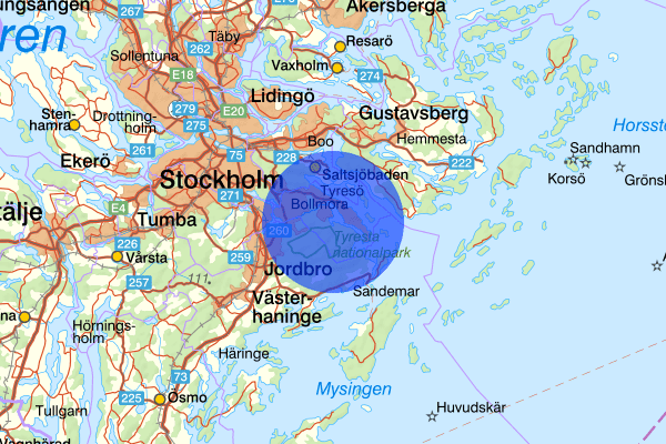  16 mars 13.04, Explosion, Tyresö