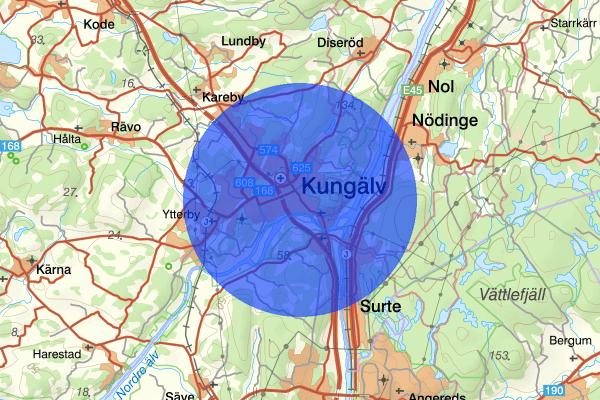 Kungälv 17 mars 11.25, Olaga hot, Kungälv