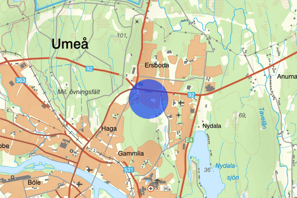 Mariedal 17 mars 13.12, Ofredande/förargelse, Umeå