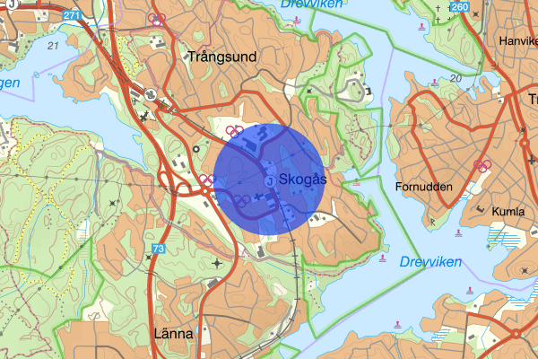 Skogås 17 mars 18.41, Hemfridsbrott, Huddinge