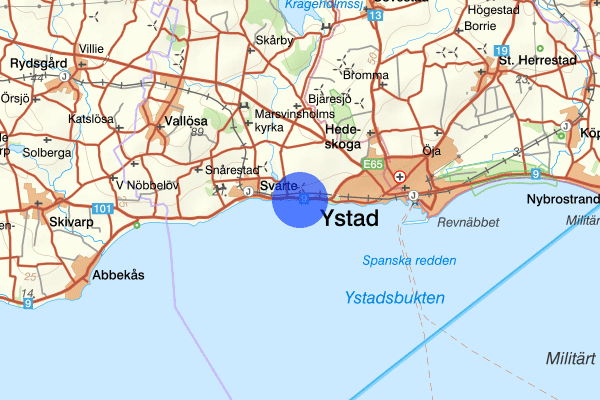 Västra Kustvägen 19 mars 12.23, Trafikolycka, Ystad