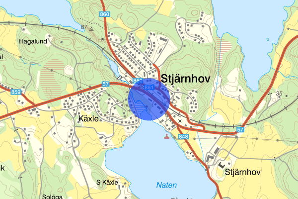 Dagavägen 20 mars 21.42, Trafikolycka, vilt, Gnesta