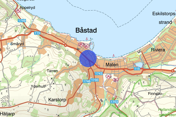 Köpmansgatan 21 mars 10.10, Trafikolycka, Båstad