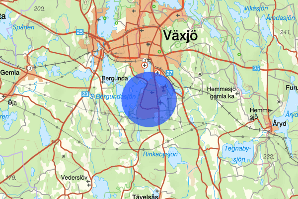 Teleborg 23 mars 19.22, Misshandel, Växjö