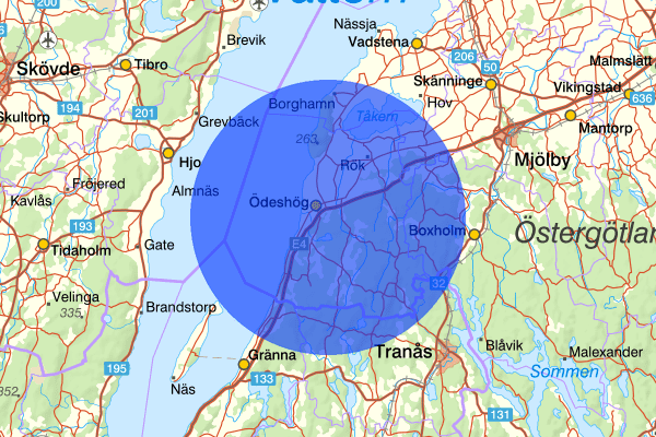  25 mars 16.22, Trafikolycka, personskada, Ödeshög