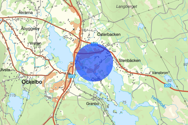 Östbyvägen 26 mars 00.35, Skadegörelse, Ockelbo